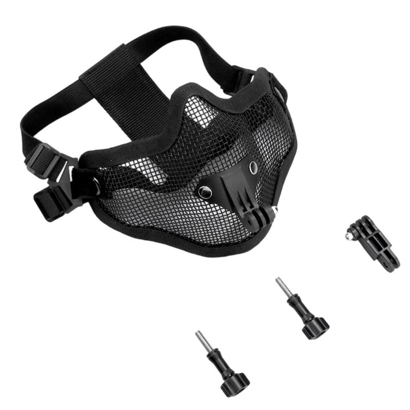 Adjustable Mask Mount Bracket for Action Camera Secure Hold Lightweight Action Camera Head Mount Sports Activities