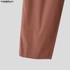INCERUN Men Sleeveless Buttons Irregular Tops and Long Loose Pants Outfits Sets