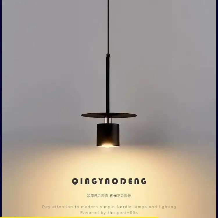Nordic Simplicity Home Decor Lights Creative Bar Entrance Study Single Head Pendant Lights Lamps for Living Room Light