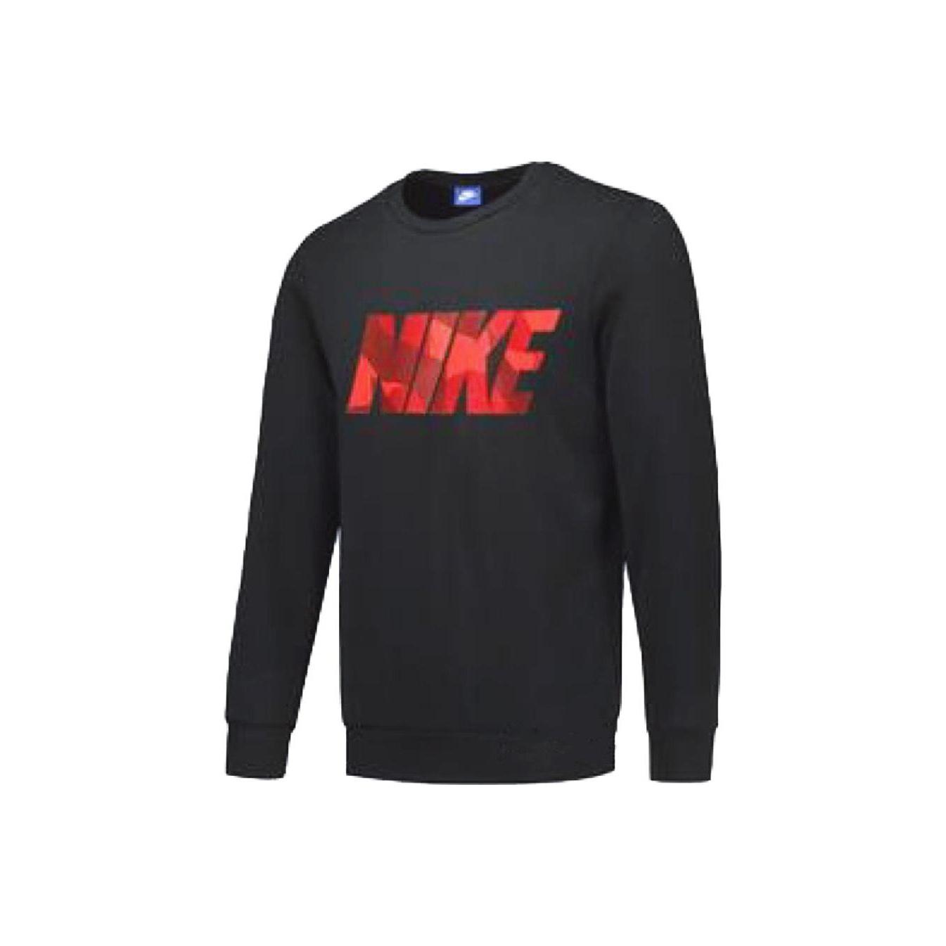 

Nike Letter Round Neck Casual Sports Long Sleeve Sweatshirt Men sweatshirt Black AQ8791-010 XXL