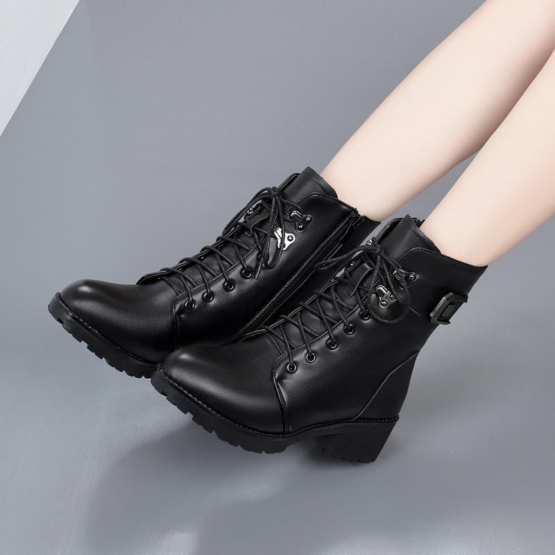 Fashion GKTINOO 2025 Winter Genuine Leather Boots Warm Plush Wool Boots Fashion Comfort Non-slip Women Boots Snow Shoes Large Size