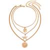 European-American Versatile Starfish Rose Sun Pendant Necklace Set for Women