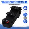 Black ABS Electric Window Switch 35750-SNV-U015, 1 pc: Fits