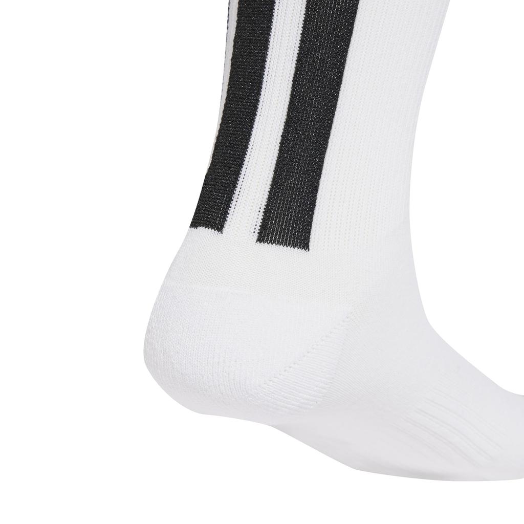 Adidas Crew Size M 3-Stripes Socks, 2-Pair Set, Men's KSG68, White/Black (JJ1140),