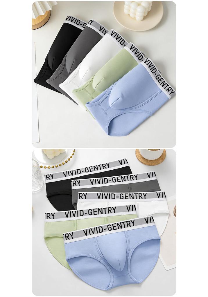 Men's Breathable U-Convex Pouch Triangle Underwear with Waistband