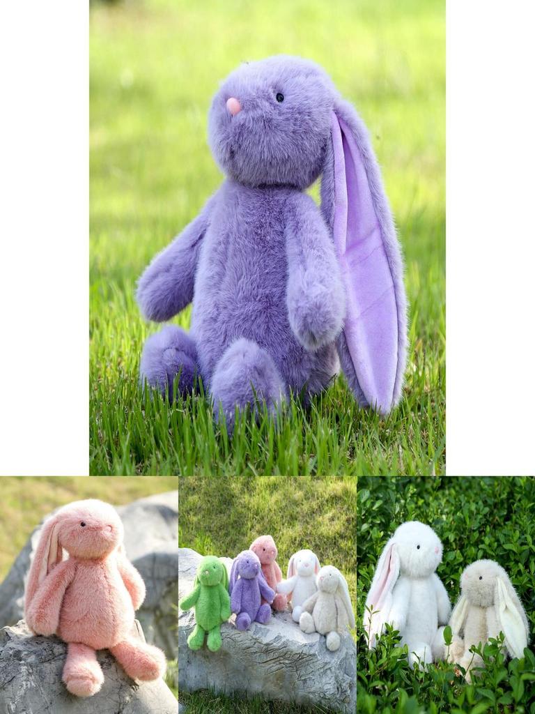 Bunny Plush Toy With Short Pile Fabric For Kids And Girls Gift Idea