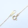 agete K10 0.03ct 1P Diamond Necklace Yellow GoldUsed