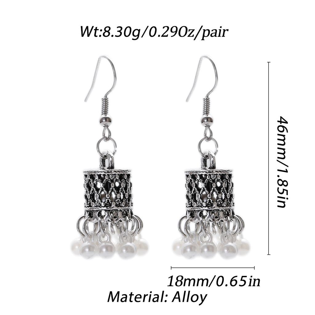 Pendientes Piercing Indian Zircon Jhumka Tassel Earrings Women Accessories Kolczyki Copper Color Earring Trendy Party Ear Rings