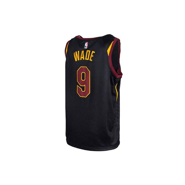 Nike NBA Dwyane Wade Cleveland Cavaliers No. 9 Fan Edition Loose-Fit Jersey Men Jersey Black 877201-017