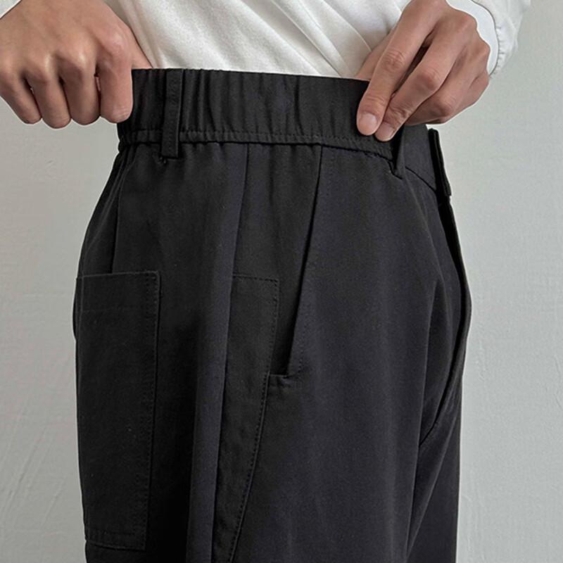 SWAMP AREA Men's American Retro Loose Fit Straight Leg Cotton Work Pants