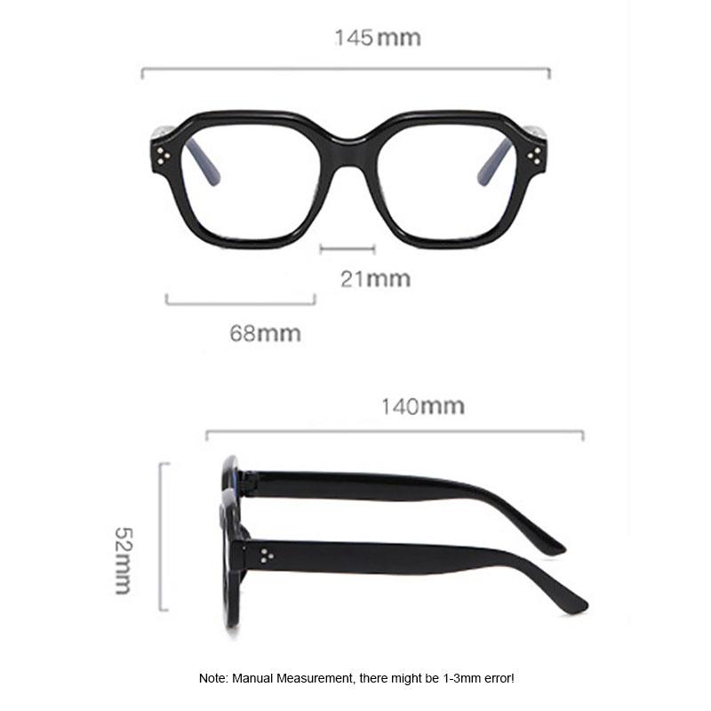 Retro Korea Style Eyeglasses Frame Student Transparent Oversized Computer Glasses Women Men Blue Light Blocking Spectacles Frame