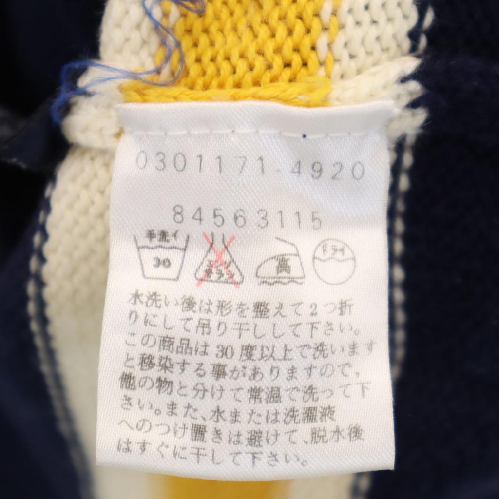 Tommy Hilfiger 90s Old Border Long Sleeve Sweater M Navy Knit Men's Used