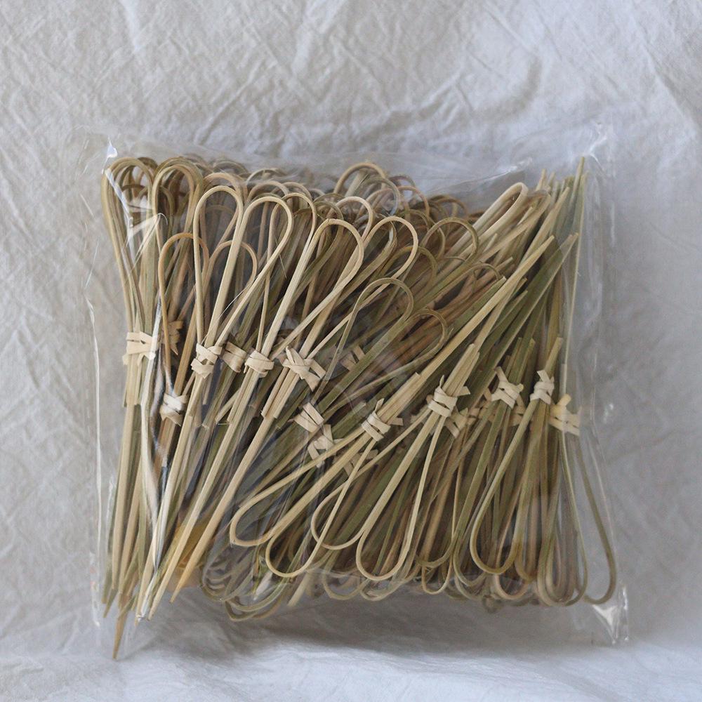 Eco-friendly 12cm Bamboo Fruit Skewers - Tanghulu & Cocktail Decoration