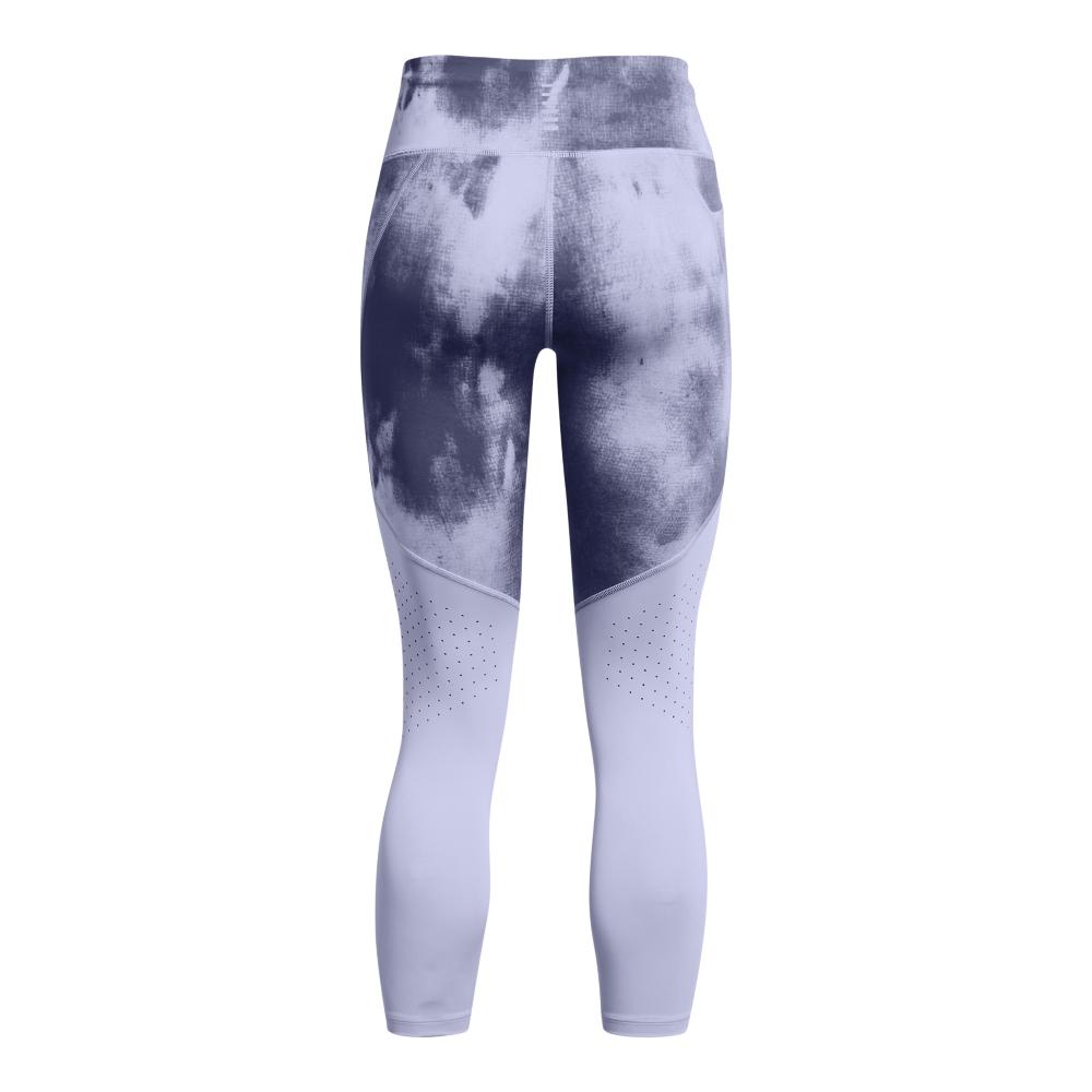 Under Armour Printed High-Waisted Leggings Women Leggings Gray Purple 1369772-539