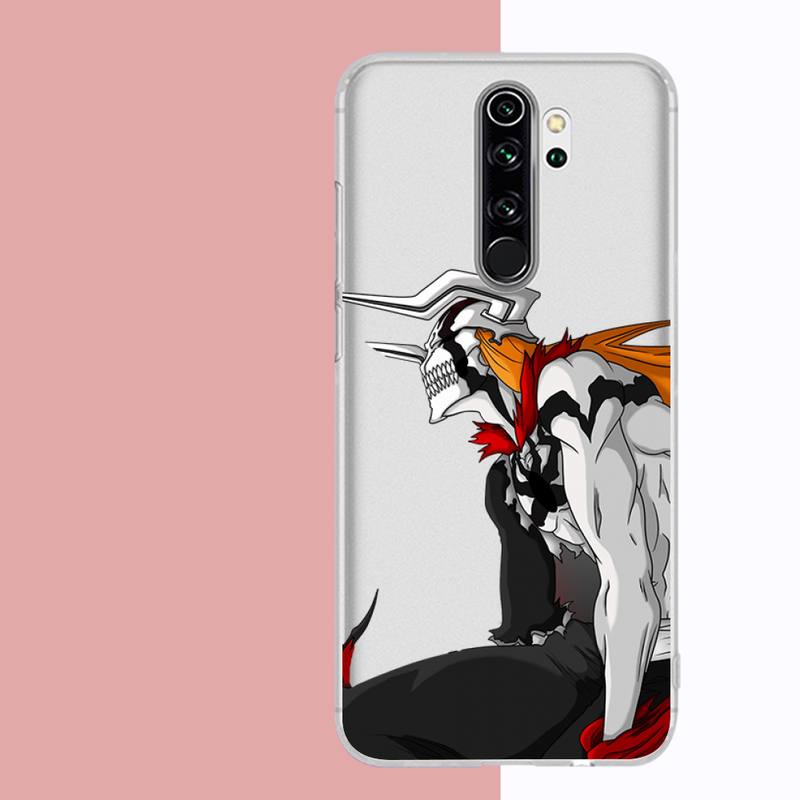 Husă de telefon Anime Bleach Kurosaki Ichigo pentru Samsung A51 A52 A71 A12 pentru Redmi 7 9 9A pentru Huawei Honor8X 10i Husă transparentă