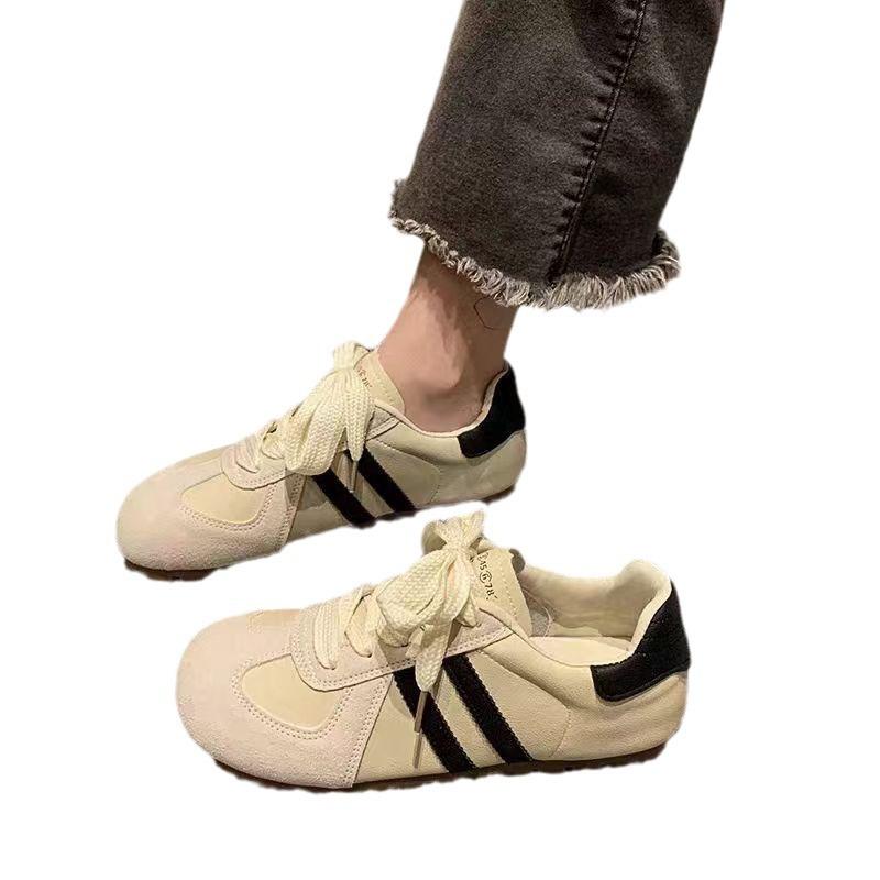 Round Head Dexun Retro Forrest Gump Shoes Spring New Flat-bottomed Versatile Casual Sports Board Shoes