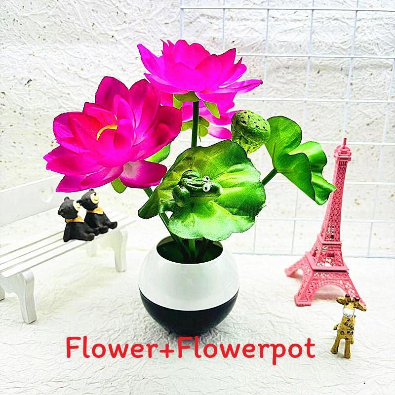 Blume Lotus Seidenpflanze Künstliche Topfpflanze Für Heimdekoration Geschenkideen