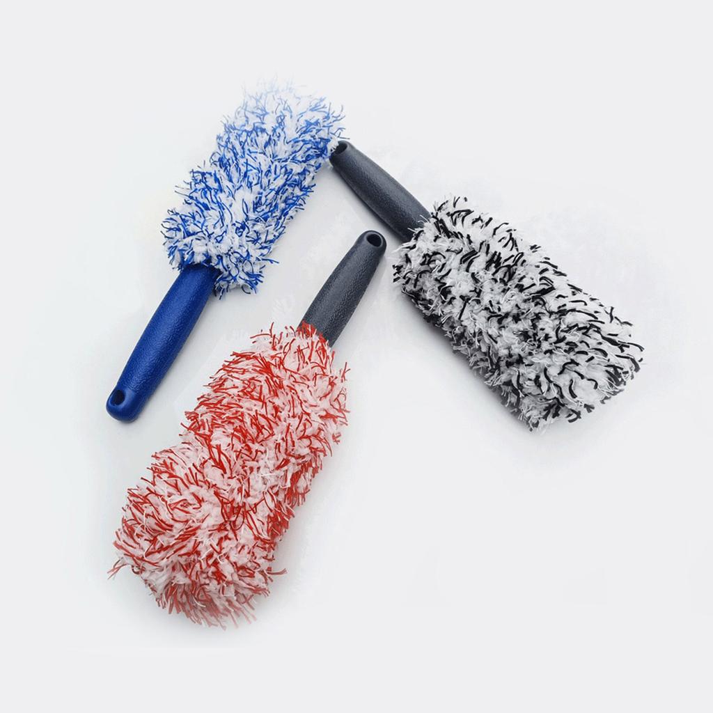 Efficient Soft Microfiber Wheel Rims Brush Effortlessly Cleans Car And Motorcycle Rims Without Scratches For Office Home