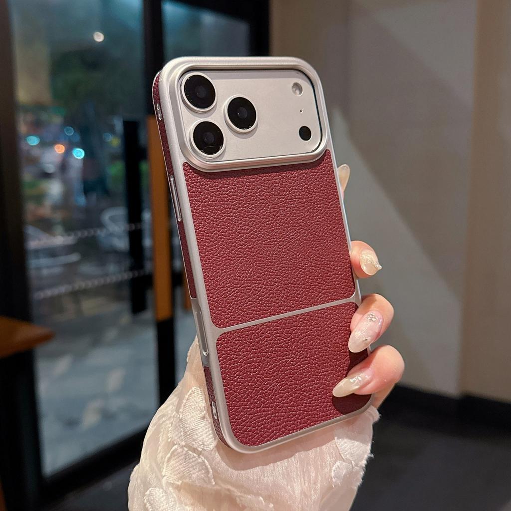 Plain Leather Lychee Pattern Is Suitable for Apple 11promax Mobile Phone Case iPhone11 Simple 11 All-inclusive 11 Advanced Business