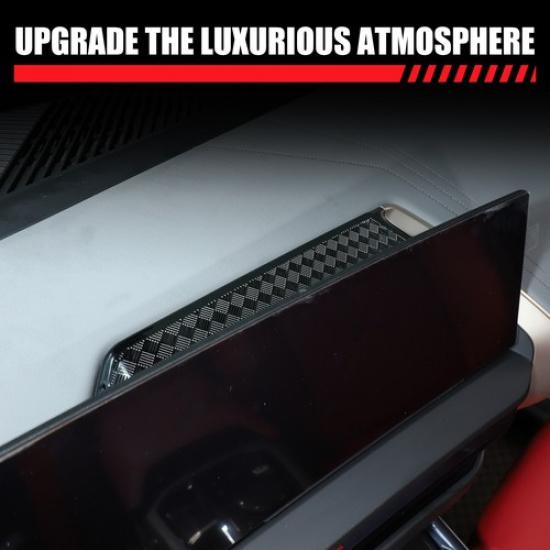 Black Steel Center Console Screen Back Air Outlet Mesh Trim For BMW X3 G45 2025+