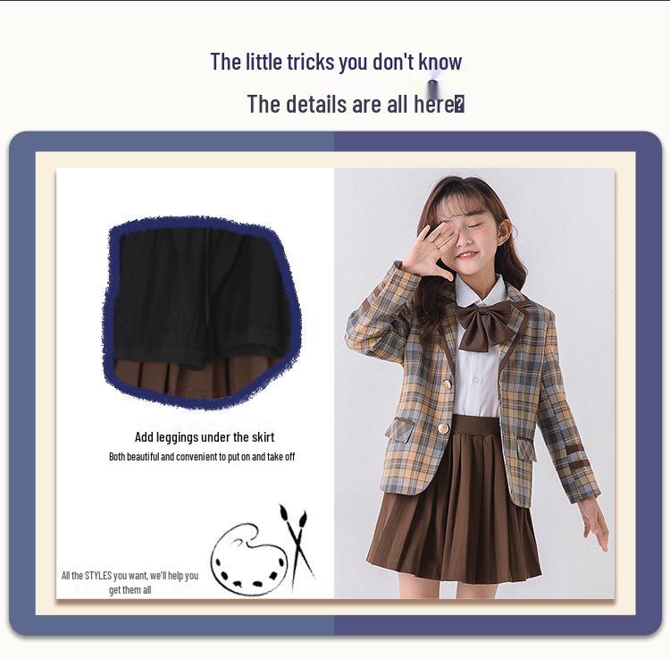 Britische Schuluniform-Set in Übergröße für Auftritte