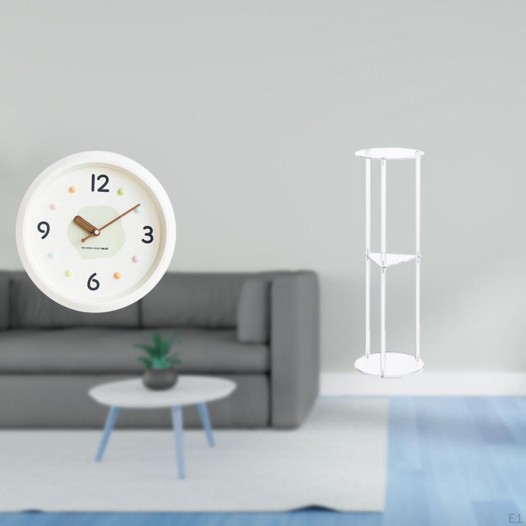 Modern Acrylic Wall Clock Table Quiet Large Numerals Decorative Hanging for Home Office Study