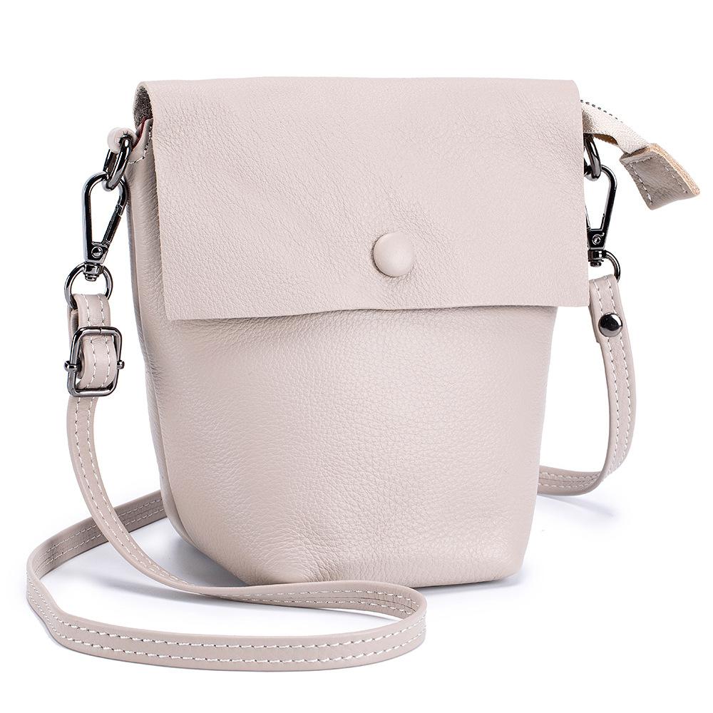 New Soft Leather Bucket Bag Large Capacity Women's Bag Shoulder Messenger Bag High Sense Niche Versatile Commuter Bag