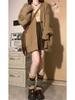 2025 Women's Retro Korean-Japanese Knit Cardigan - Autumn/Winter Lazy Style Sweater Jacket