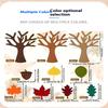 96 Stück DIY Filzbaum Handgemachtes Bastelset für Herbst-Wohndekoration Erntedankfest Partygeschenke Weihnachts-Wandbehang Dekor Zubehör