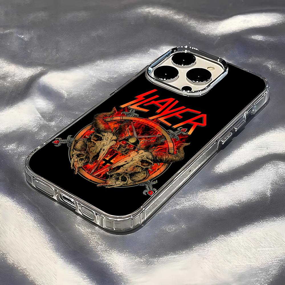 

Slayer Heavy Metal Rock Band Album Phone Case For IPhone 17 Pro Max 16 15 14 Pro Max IPhone 13 Pro Max 11 Plus Transparent Cover iPhone 14
