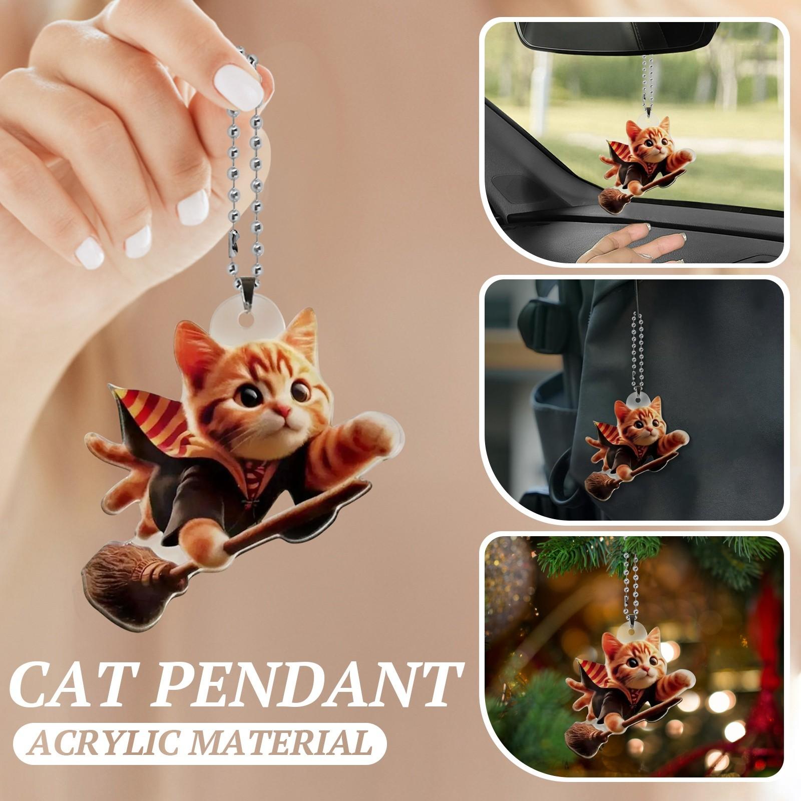 

2D милый и очаровательный кулон Cross Border акриловый плоский автомобильный зеркальный кулон для украшения дома One Size