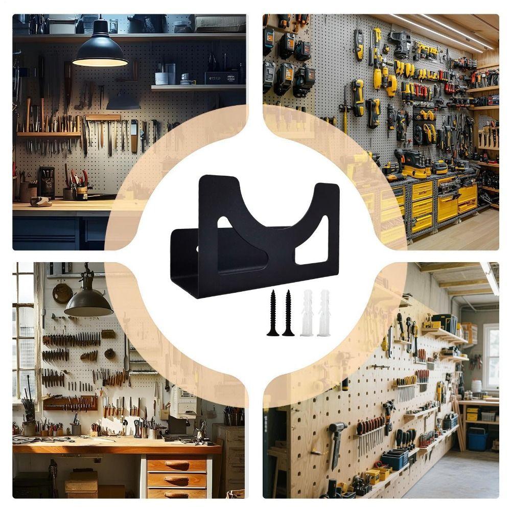 Metal Angle Grinder Holder Compact Tool Organization Heavy-Duty Wall Mount Bracket Workshop