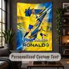 Personalized Wall Tapestry,Cristiano Ronaldo Custom Text, Soft Fabric Wall Art For Indoor Decoration