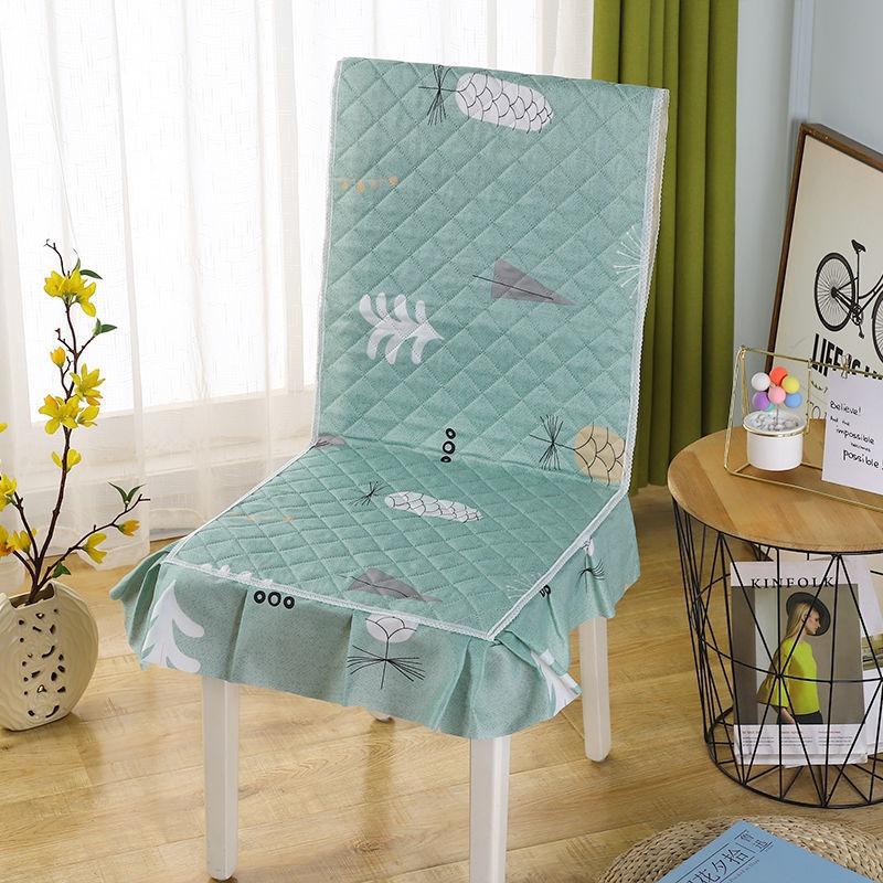 One Piece Seat Cover Quilted Checkered Skirt Hem Seat Covers Multiple Styles of Seat Cushions, Dust-proof and Anti Slip Chair Protective Covers