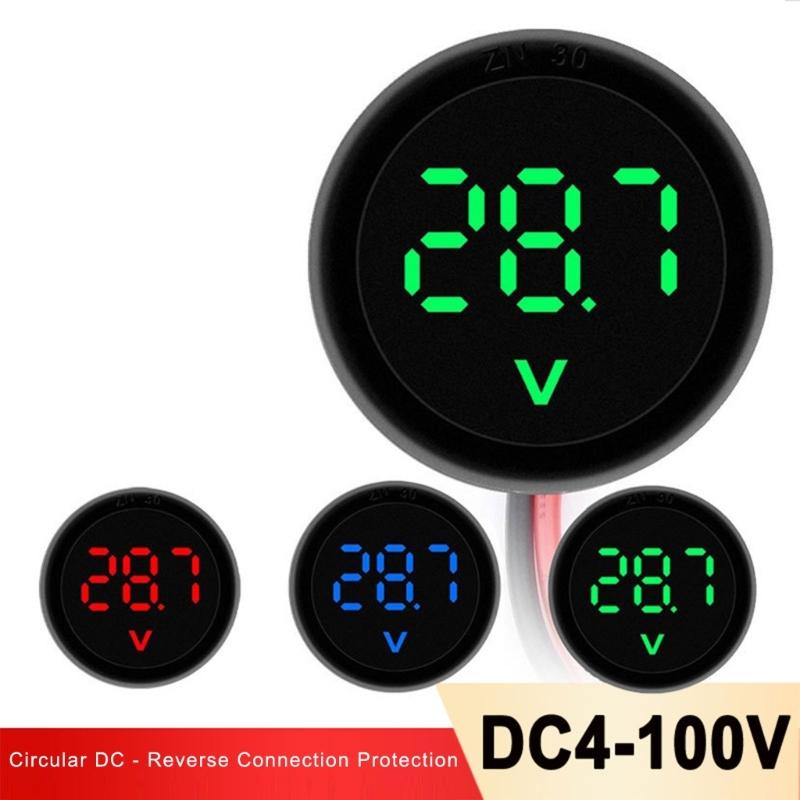 High Precisions Voltmeter Circular Voltage Gauge Meter With 4V 100V Ranges For Circuit Diagnosis And Equipment Maintenance