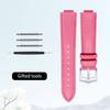 Curved mouth layer cowhide watch strap women for Original CARTIER BALLON BLEU DE CARTIER W69016Z4 WJBB0033 HIPINE men watchband