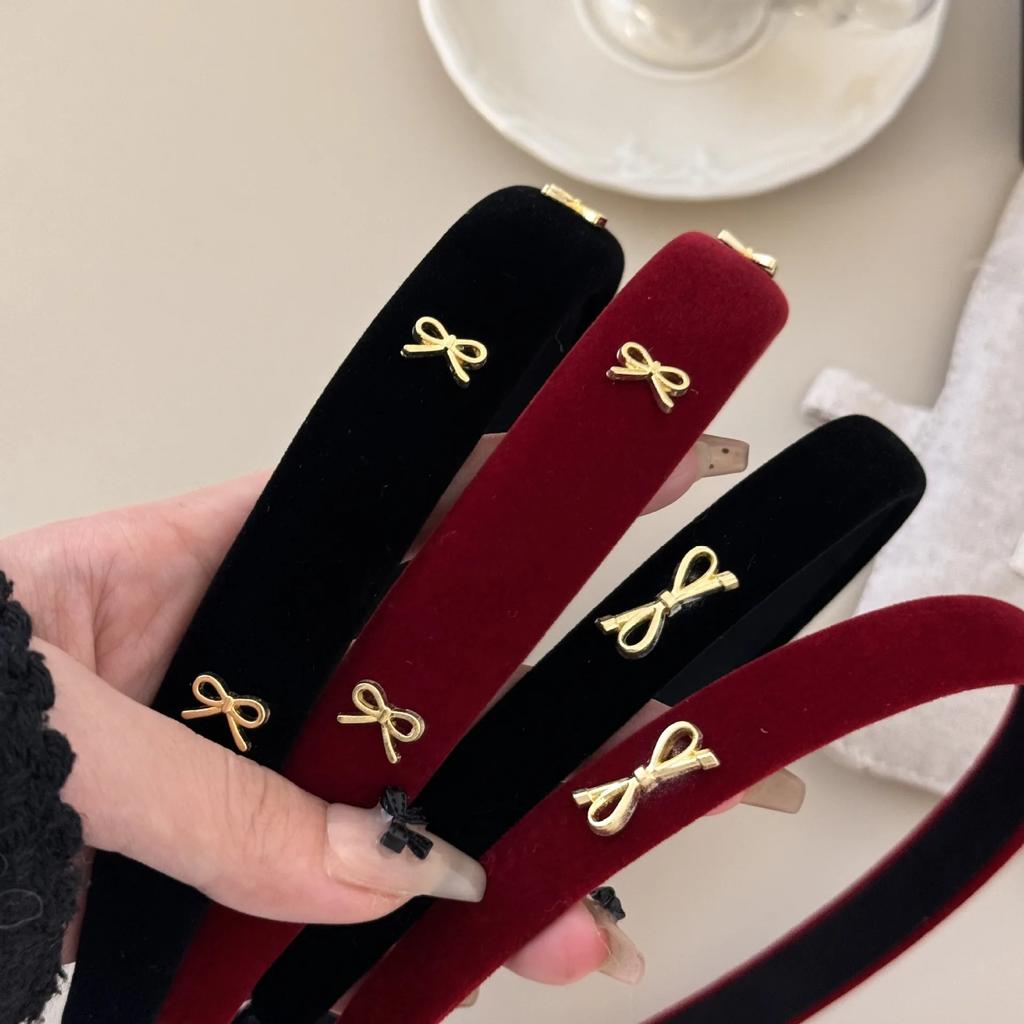 Hair accessories for women girl headbands korean band vintage bow popular leading fashion hoop washing adults kpop new in