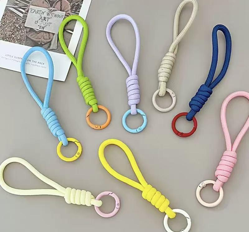 

Однотонний плетений брелок для телефону та знімний ремінець-лан ярд проти втрати