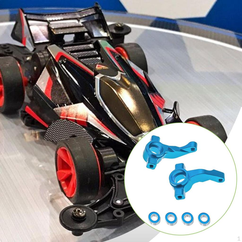 2 Pieces 1/10 RC Car Front Steering Knuckles Parts Replace Durability Easy to Install