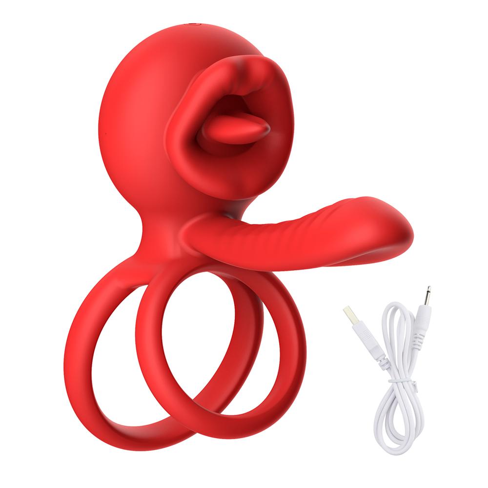 APP Control Penis Cock Ring Vibrator Penis Delayed Ejaculation Testicles Clit Nipple G Spot Stimulator Sex Toy for Couples 18+