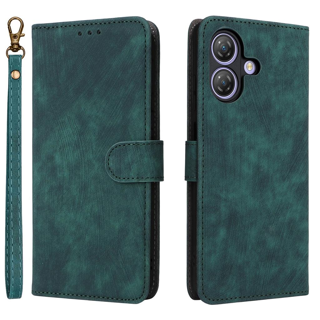 För Ulefone Note 21 Fodral Plånbok RFID-blockerande PU-läderfodral Ställ med rem