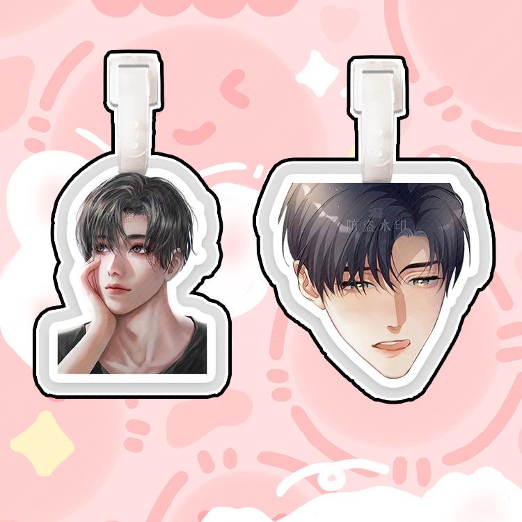 Male Group Suitcase & Backpack Tag Charm with Hanging Chain - Douyin Peripheral