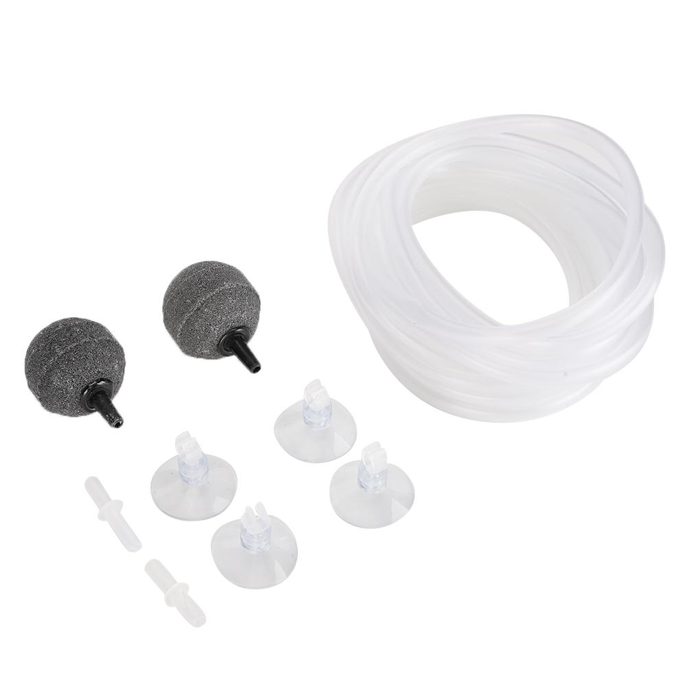 Aquarium Oxygen Pump Accessory Kit Bubble Stone Hose Suction Cup Holder Valve Aerartion Device for Fish