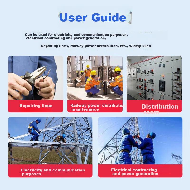 NITEX Insulation Gloves, 400V Electrical Work Gloves, Low-Voltage Insulated Gloves, Power Distribution Room Anti-Electric, 1 Pair