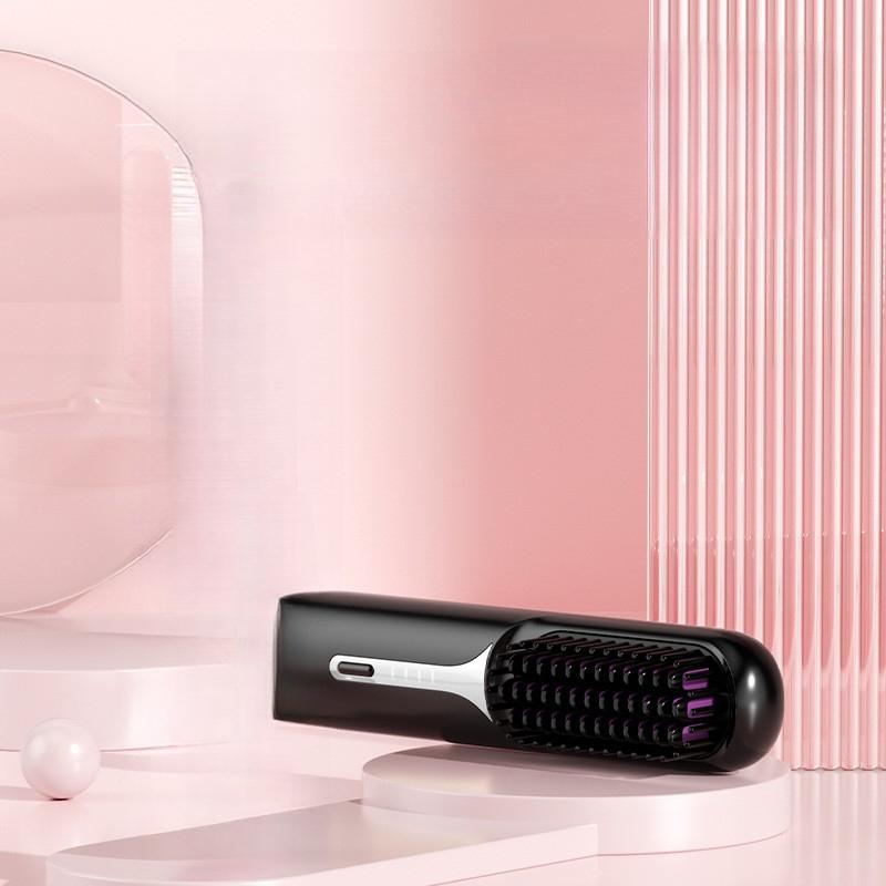 New Wireless Hair Straightener Negative Ions Do Not Hurt Hair Portable Straight Roll Dual-purpose Lazy Charging Hair Straightener