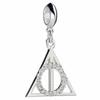 Harry Potter Sterling Silver Deathly Hallows Slider Charm with Crystals
