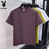 Men's Cool & Breathable Cotton Blend Solid Crew Neck T-Shirt