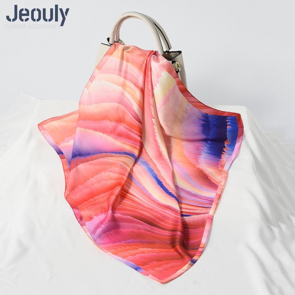 Cross-Border 70cm Silk Cashew Print Scarf - Autumn/Winter Women's Fashion Headscarf