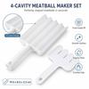Squeeze Molding Meatball Molding Tool Spoon-Shaped Fish Ball Maker Meatball Maker  Food Preparation