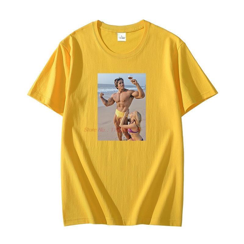 Classic Cotton T Shirt For Unisex Arnold Schwarzenegger Olympia Bodybuilding Graphic T Shirts Oversized T Shirts Unisexs Clothing